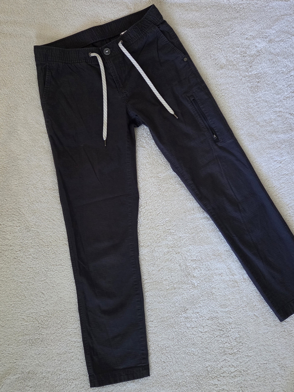 Vuori Women's DuraTerra Ripstop Pant Charcoal Black Drawstring Utility 24/XS